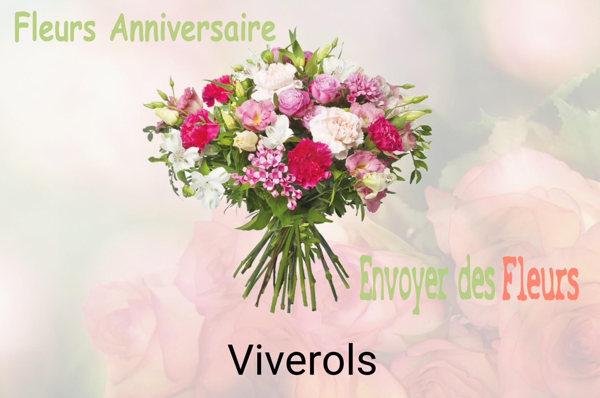 Bouquet de fleurs d’anniversaire livré à Viverols